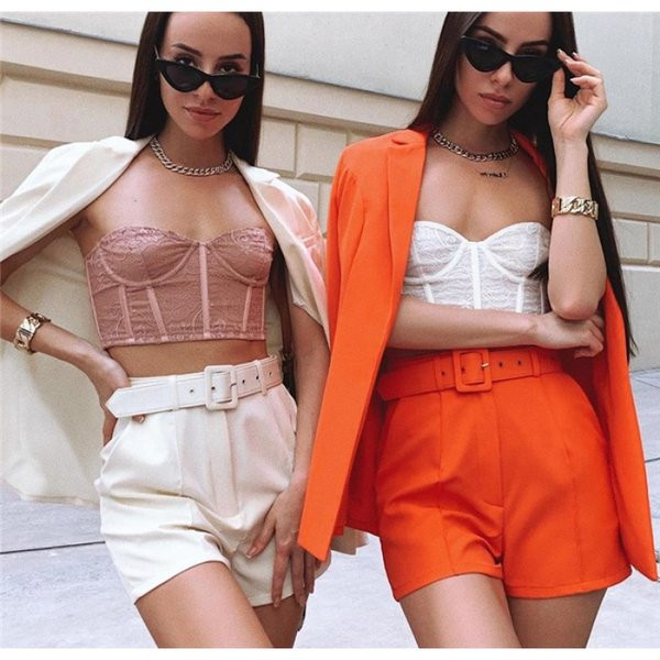 Дамски ежедневен комплект от две части в няколко цвята