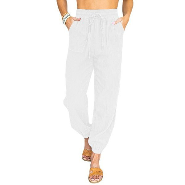 Ежедневни панталони с ластик на талията и глезените