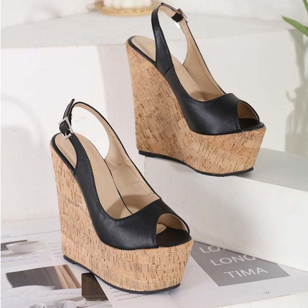 Дамски сандали с платформа 16см