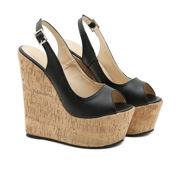 Дамски сандали с платформа 16см