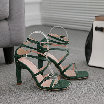 Елегантни дамски сандали с кожени каишки-няколко цвята