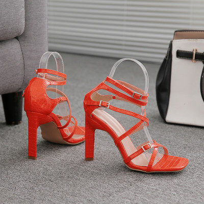 Елегантни дамски сандали с кожени каишки-няколко цвята