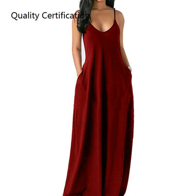 Дълга рокля в няколко цвята с тънки презрамки