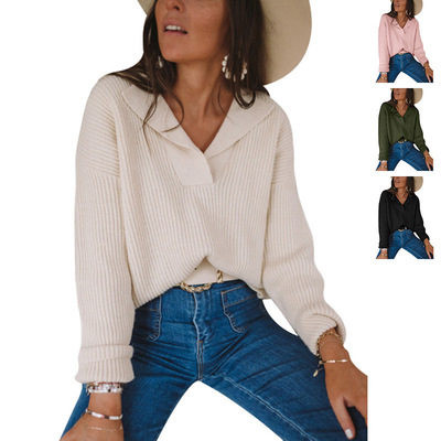 Ежедневна блуза с шпиц деколте