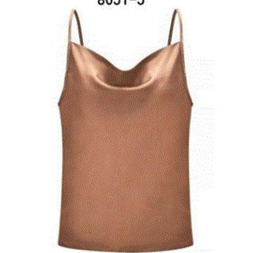 Дамски потник с шпиц деколте  и тънки презрамки 