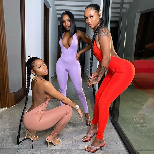 Дамски гащеризон с гол гръб 