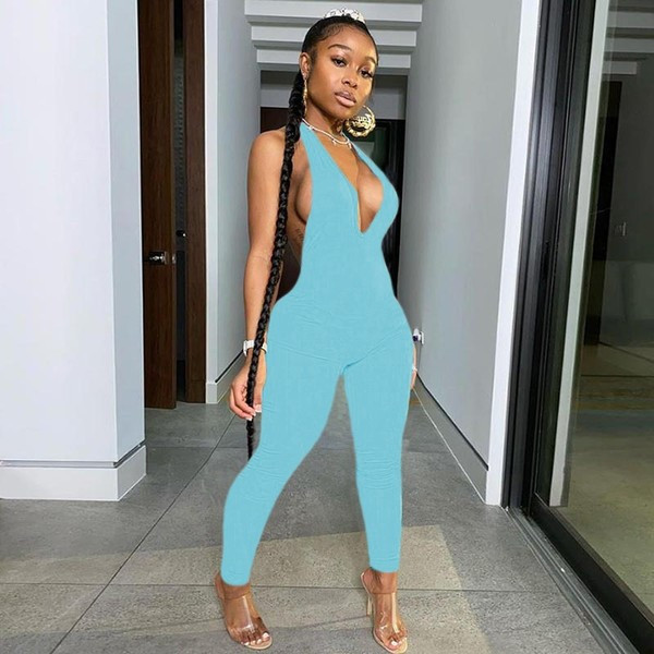 Дамски гащеризон с гол гръб 