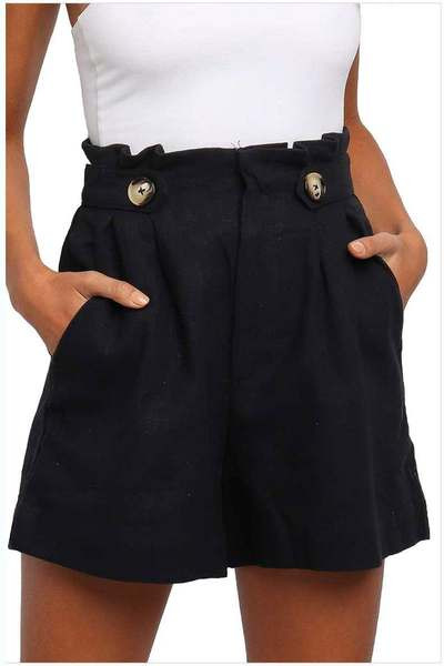 Къси дамски ежедневни  панталони с висока талия - няколко модела