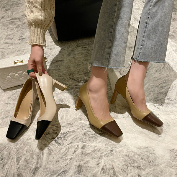 Нов модел обувки с дебел ток 7см