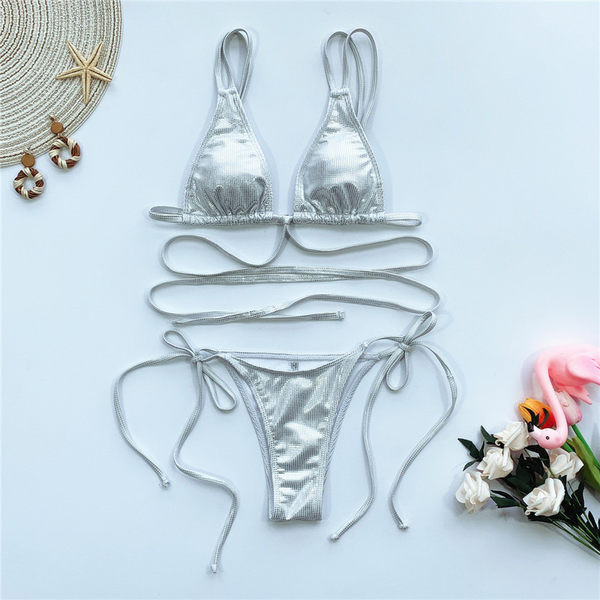 Ženski kupaći kostim na vezice - dvije boje