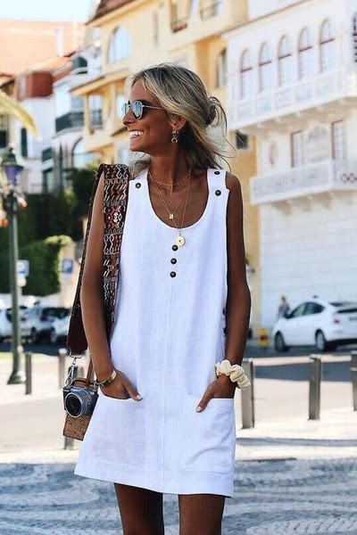 Nööpidega vabaaja kleit