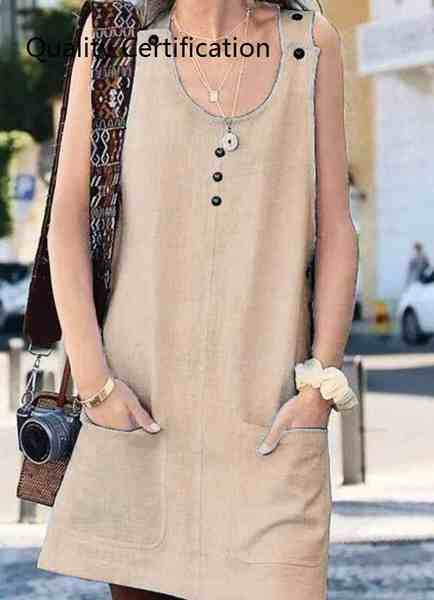 Nööpidega vabaaja kleit