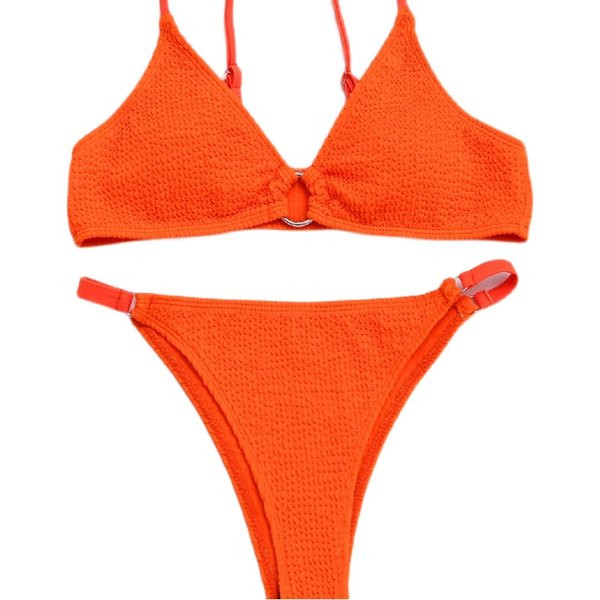 Női fürdőruha fém gyűrűvel - két részes