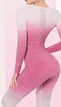 Női sportkészlet - leggings és blúz