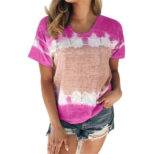 Rövid ujjú, kerek nyakkivágású női póló