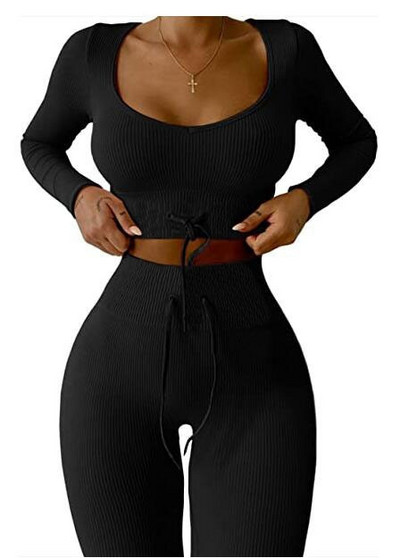 Alkalmi női mellszett és leggings nyakkendővel