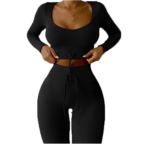 Alkalmi női mellszett és leggings nyakkendővel