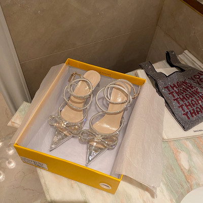 Naiste terava kontsaga kingad luku ja dekoratiivkividega