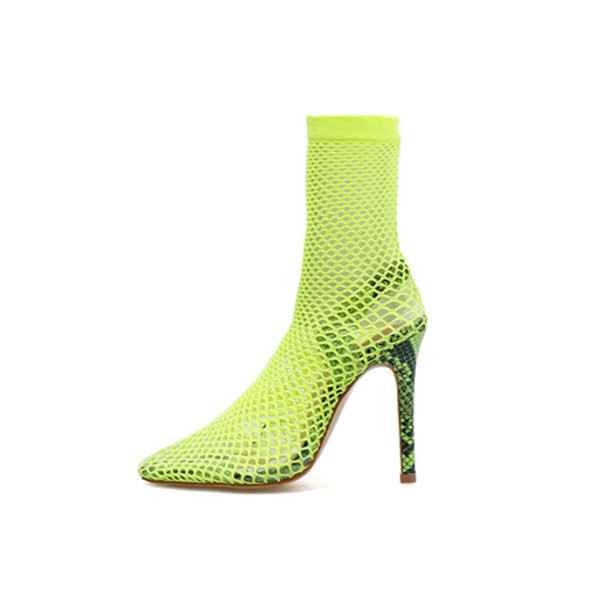 Hálós női cipő vékony 12 cm-es sarokkal