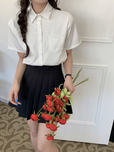 Modern női ing klasszikus gallérral - rövid vagy hosszú ujjú