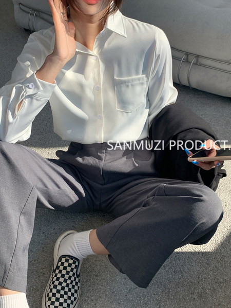 Modern női ing klasszikus gallérral - rövid vagy hosszú ujjú