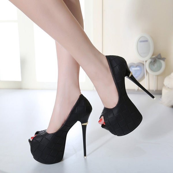 Ženske moderne cipele na visoku petu 16 cm