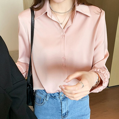 Γυναικείο ανοιξιάτικο πουκάμισο με κουμπιά και κλασικό γιακά