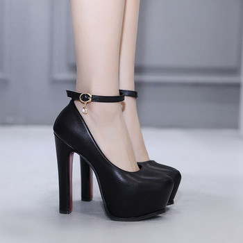 Ψηλά γυναικεία παπούτσια με πλατφόρμα και τακούνι 14 cm