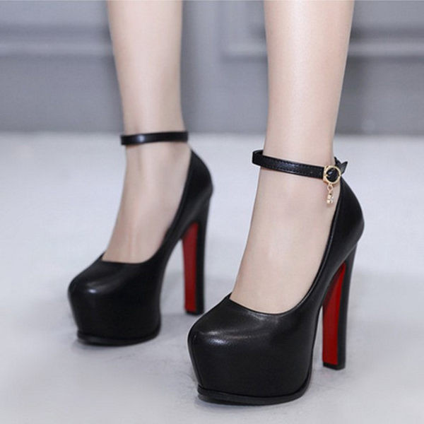 Ψηλά γυναικεία παπούτσια με πλατφόρμα και τακούνι 14 cm