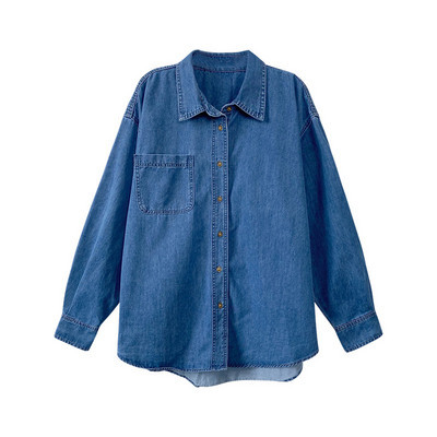 Ženska casual traper košulja s gumbima