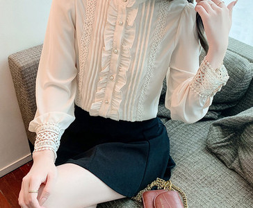 Νέο μοντέλο πουκάμισο σιφόν με κουμπιά