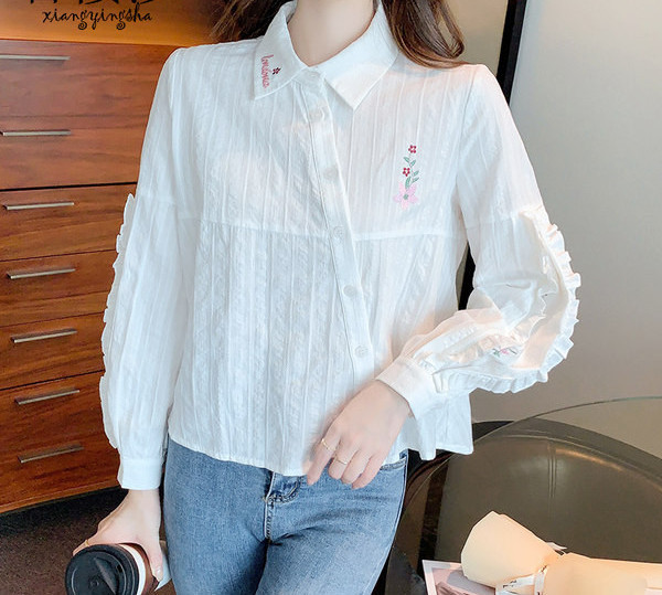 Valget värvi ja tikandiga naiste särk