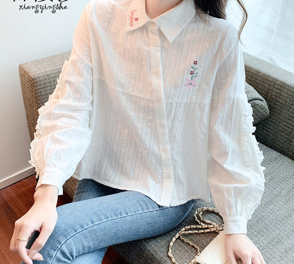 Valget värvi ja tikandiga naiste särk