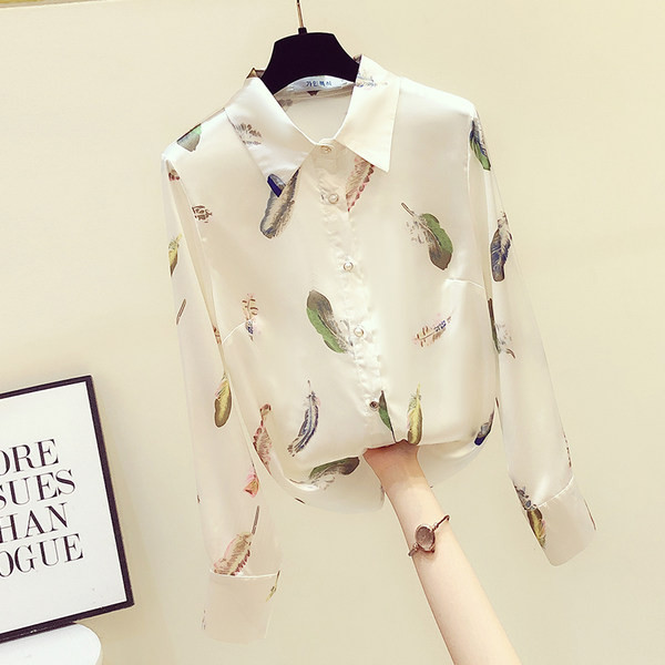 Ženska košulja od šifona s klasičnom kragnom