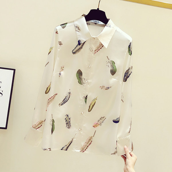 Ženska košulja od šifona s klasičnom kragnom