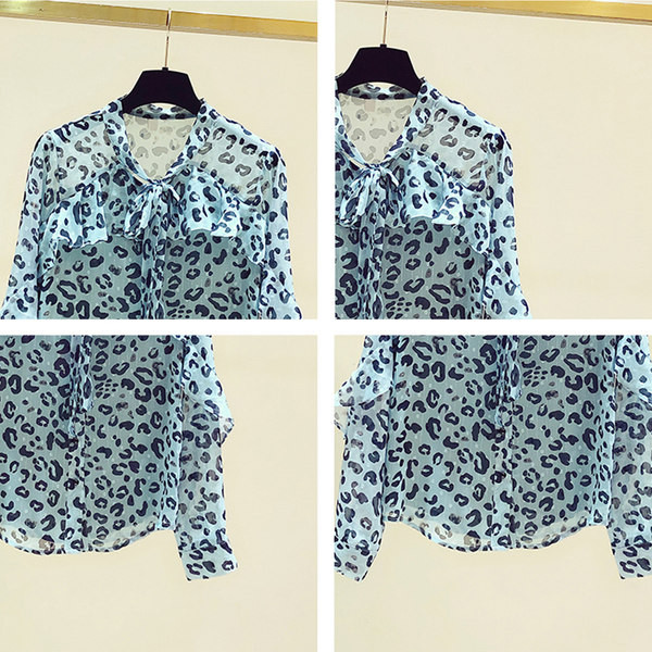 Moderna ženska košulja s kovrčama animal printa