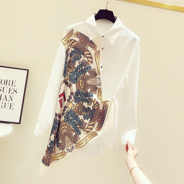 Elegantna ženska košulja s printom