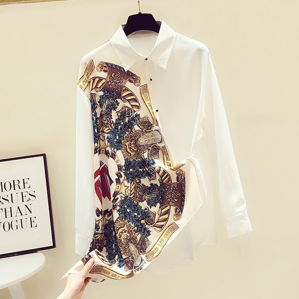 Elegantna ženska košulja s printom