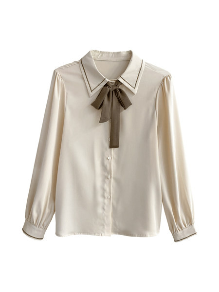 Moderna ženska košulja s trakom i gumbima