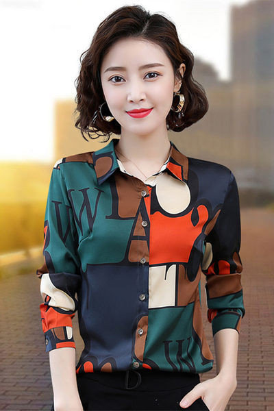 Naiste liibuv mustrilise mustriga šifoonisärk