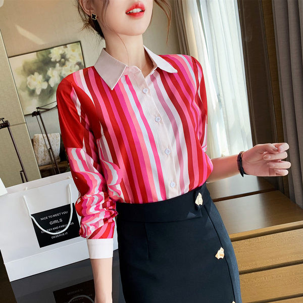 Γυναικείο πουκάμισο σε χρώμα casual με μακριά μανίκια και κουμπιά