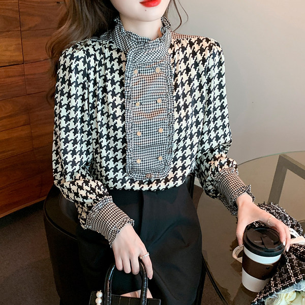 Vabaaja ruuduline kaherealise kinnitusega särk