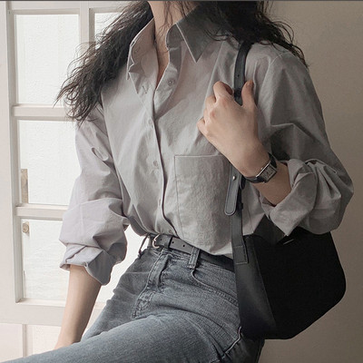 Casual πουκάμισο με κλασικό γιακά για γυναίκες