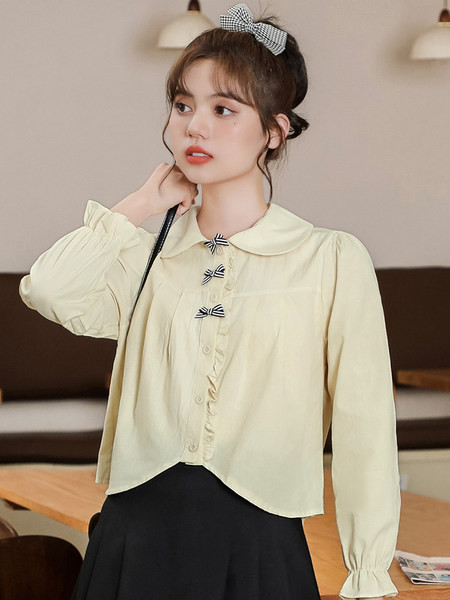 Naiste vabaaja särk pikkade varrukate ja paeltega