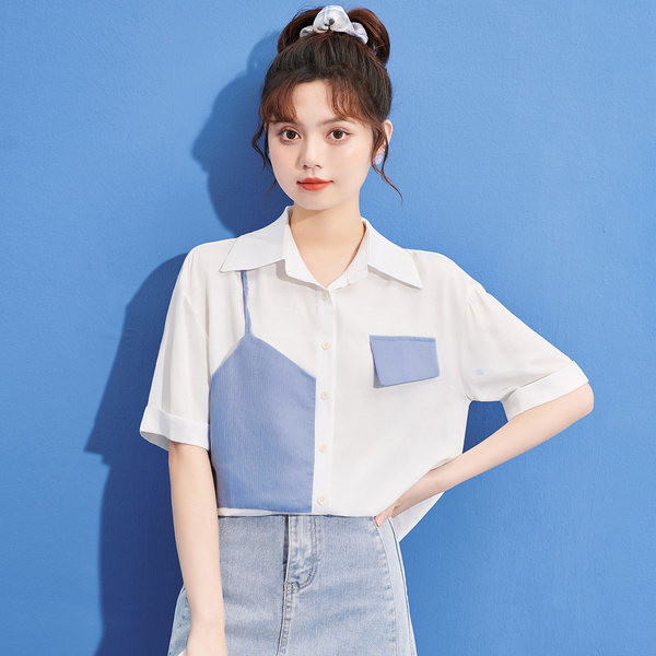 Γυναικείο πουκάμισο casual με κουμπιά