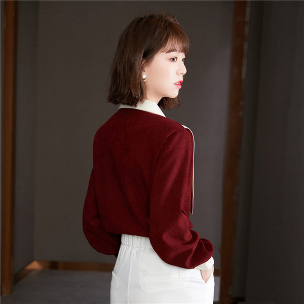 Ženska retro bordo košulja