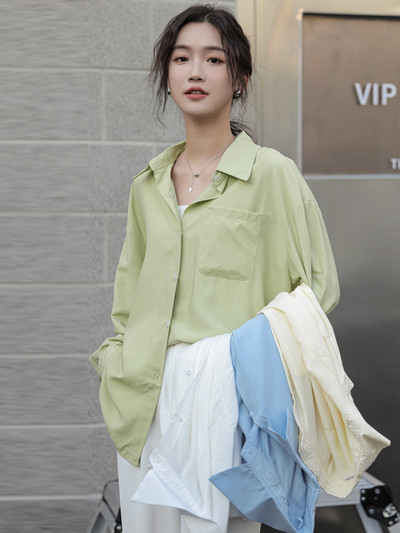 Casual πουκάμισο με τσέπη - για γυναίκες