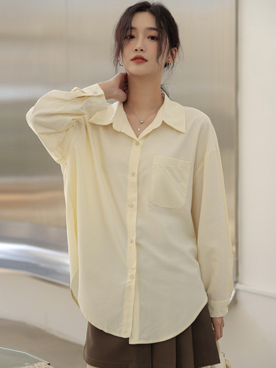 Casual πουκάμισο με τσέπη - για γυναίκες