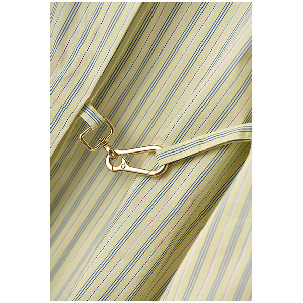 Dugačka ženska košulja na pruge s klasičnim ovratnikom