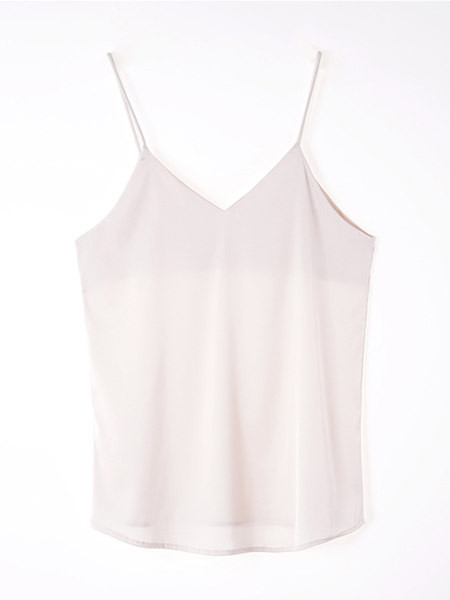 Moodne peenikeste rihmadega naiste satiinist topp